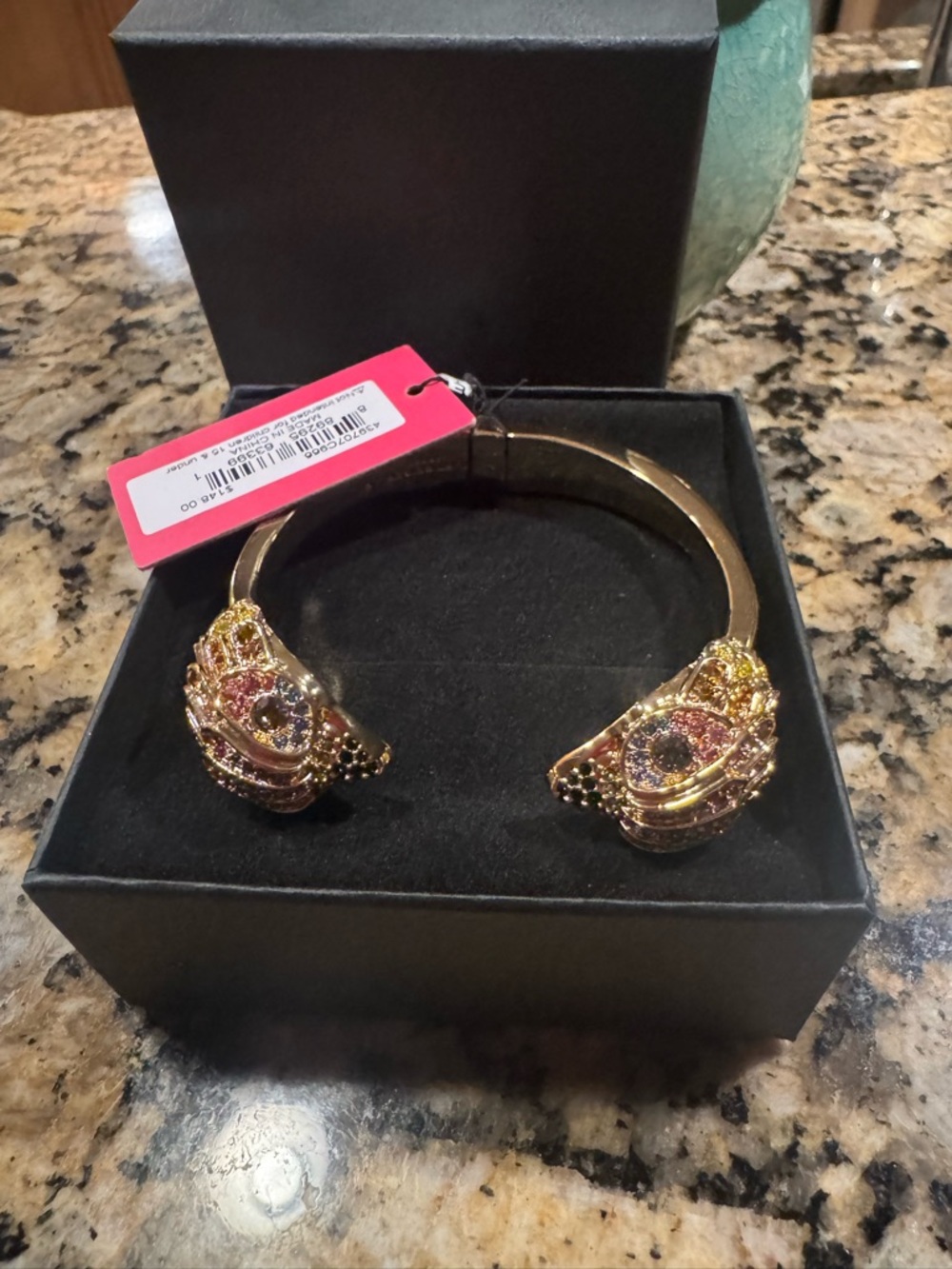 LOW START NWT Kurt Geiger Open Cuff Bracelet with Dusty ORIGINAL PRICE $148